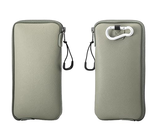 OneJoy Phone Sleeve Lightweight Cell Phone Pouch for Mobile Protection, Slim Fit and Durable, with Clip-on for Easy Carrying, Enough for 6.1" to 6.9" Cellphone [ Olive ] - color: olive
