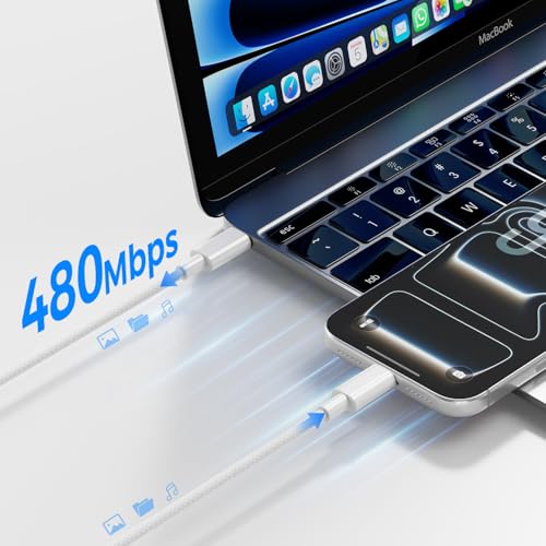 USB C to USB C Cable 3FT 2-Pack, Apple MFi Certified Braided Charging Cord - size: 3FT