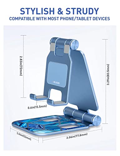 i-Blason Cell Phone Stand for Desk, Phone Holder fits All Phones, Ocean - color: Blue