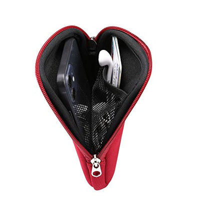 Neoprene Cell Phone Sleeve Zipper Phone Pouch Case for Samsung Galaxy S26 Ultra S25 Ultra S24 Ultra S23 Ultra A17 A16 A26 A36 A56 A15 A25 A35 A55 A14 A13 A07 A06 A05 A04 A03s, iPhone 16 Pro Max (Red) - color: Red
