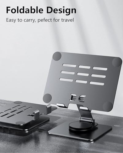 for Samsung Galaxy Z Fold 8 Ultra 7 6 5 All Fold Series Bluetooth Keyboard Stand Mouse & Pen Set, Portable Travel Wireless Keyboard Adjustable Foldable Aluminum Alloy Desk Holder for 4.7"-8.5" Tablets - color: Standard Base
