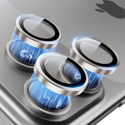 Hoerrye for iPhone 17 Pro Max/17 Pro Camera Lens Protector - Case Friendly - color: Gray