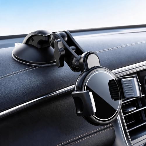 YUHENG 3-Axis Car Phone Holder Mount for Dashboard & Windshield