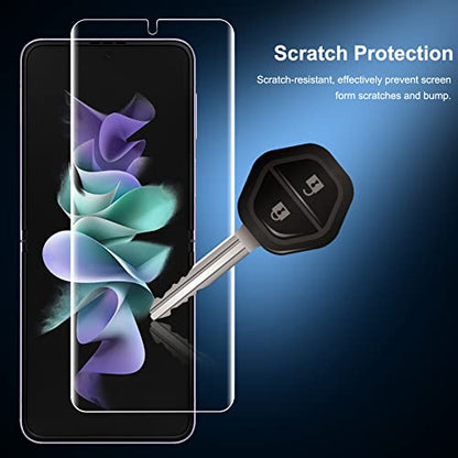 geekboy (2 Set Upgraded) Screen Protector for Samsung Galaxy Z Flip 3 5G