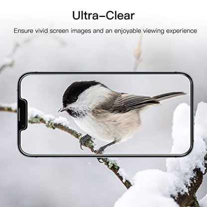 JETech Screen Protector for iPhone 14, 3-Pack | HD Clear, Face ID Compatible, Anti-Scratch Glass - size: iPhone 14