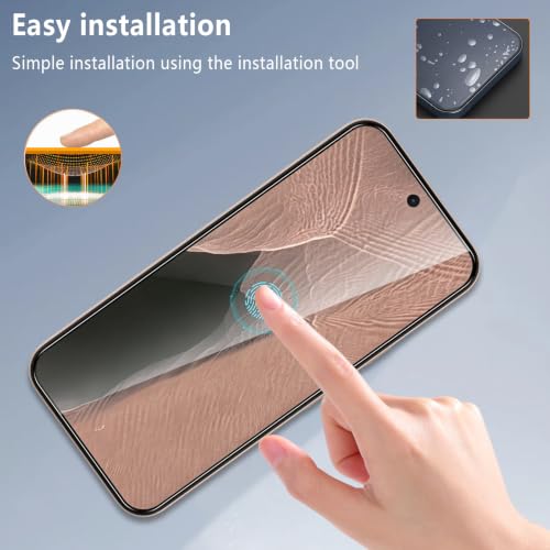 4 Pack for Google Pixel 11 Pro XL Screen Protector Tempered Glass, Military Grade Shatterproof, Fingerprint Unlock, Bubble Free, Anti Scratch Protection Film for Pixel 11 Pro XL, Case Friendly - size: Google Pixel 11 Pro XL