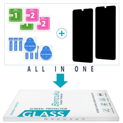 2 Pack Privacy Screen Protector for Samsung Galaxy A06/Galaxy A05s - color: Black-Galaxy A06