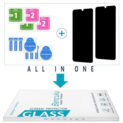 2 Pack Privacy Screen Protector for Samsung Galaxy A06/Galaxy A05s - color: Black-Galaxy A06