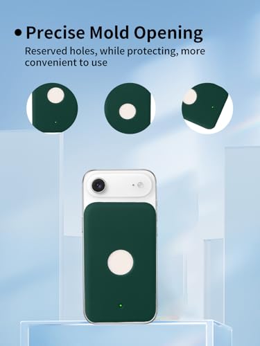 Compatible with Apple iPhone Air MagSafe Battery,UYRUREL Premium Silicone Shockproof Protection Ultra-Thin Design, Comfortable and Skin-Friendly,Green. - color: Green
