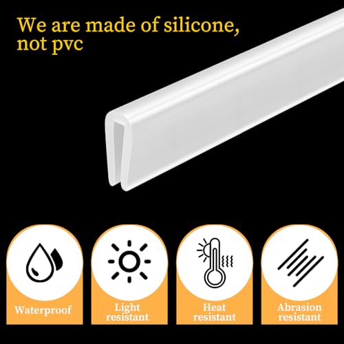 Rubber Edge Trim, 3mm Thickness U Channel Edge Protector Flexible Proof