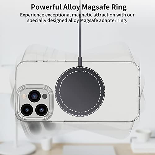 Universal Metal Rings Compatible with Magsafe Sticker,Magnetic Ring for Phone Cases & Wireless Charging, 6 Pack (2 Black,2 White & 2 Silver) - color: Black, Silver, White, size: 0.4mm-O