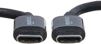 Amazon Basics USB-C to USB-C 2.0 Fast Charging Cable, 480Mbps Data Transfer Speed, USB-IF Certified, for Apple iPhone 16/15, iPad, Samsung Galaxy, Tablets, Laptops, 6 Foot, Black (Pack of 2) - color: Negro, size: 6-Foot (Pack of 2)