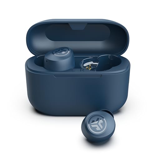 JLab Go Air Pop+ True Wireless Earbuds, in Ear Headphones, Bluetooth Earphones, 35H Playtime Ear Buds, Bluetooth Earbuds with Microphone, USB-C Charging Case, Dual Connect, EQ3 Sound, Navy Blue - color: Navy, style: Matte