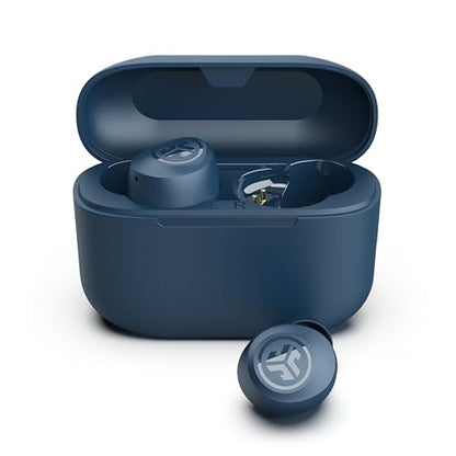 JLab Go Air Pop+ True Wireless Earbuds, in Ear Headphones, Bluetooth Earphones, 35H Playtime Ear Buds, Bluetooth Earbuds with Microphone, USB-C Charging Case, Dual Connect, EQ3 Sound, Navy Blue - color: Navy, style: Matte