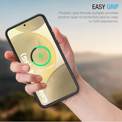 Battery Case for Galaxy S24, 10000mAh Portable Wireless Charging Case Supporting Carplay, Compatible with Galaxy S24 (6.2 inch) Rechargeable Extended Battery Charger (Black) - size: Galaxy S24