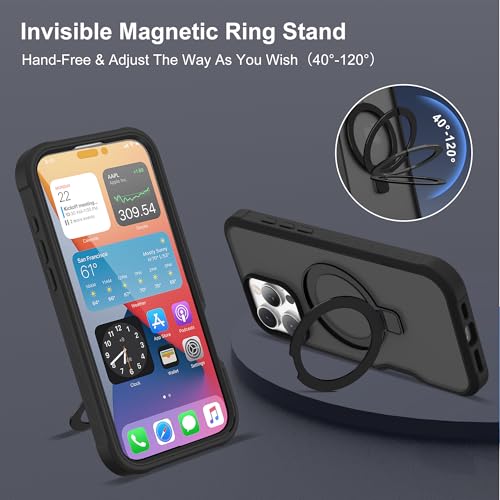 Compatible with iPhone 16 Pro Max Case with Stand 6.9",Black - color: Black, size: Iphone 16 Pro Max