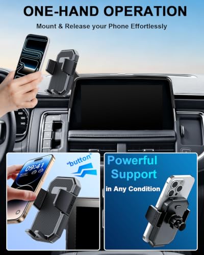 PZK Car Phone Mount for 2021-2024 Chevy Tahoe/Suburban/GMC Yukon/Yukon XL - color: Auto Lock, size: Tahoe/Suburban/GMC Yukon/GMC Yukon XL 2021-2024