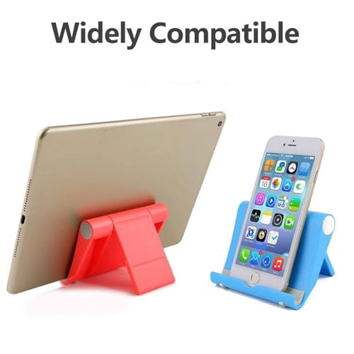 4 Pcs Mobile Phone Stand Holder for Desk Adjustable Compatible with iPhone 14 13 12 11 8 Pro Max SE XS XR Plus Samsung Galaxy Note20 S20 S10 S9 S8 Cell Phone Holder Foldable (4 Black) - color: 4 Black