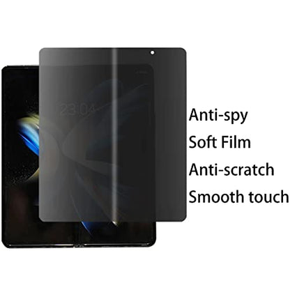 Anti-Spy Anti-Glare Screen Protector Suit for Samsung Galaxy Z Fold 4 5G 2022, Privacy Outer Inner Matte Soft Anti-Scratch Film Anti-Peeping - size: for Z Fold 4