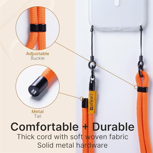 Shoulder Strap, Crossbody Style by Catalyst Case US - color: Neon Orange