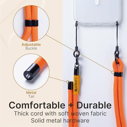 Shoulder Strap, Crossbody Style by Catalyst Case US - color: Neon Orange