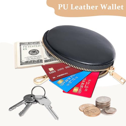 Clip and Go Phone Strap Crossbody with RFID Leather Wallet, Trendy Hands-Free Crossbody Cell Phone Lanyard Chain with Coin Purse for Women, Neck Chain for iPhone and Smartphone, Black Gold - color: Black Gold