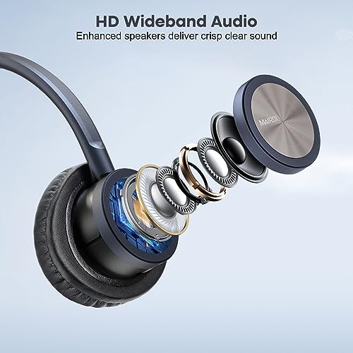 MAIRDI Telephone Headset with RJ9 Jack & 3.5mm Connectors for Call Center Office Deskphone Cell Phone PC Laptop, Landline Phone Headset with Microphone Noise Canceling for Polycom Avaya Nortel