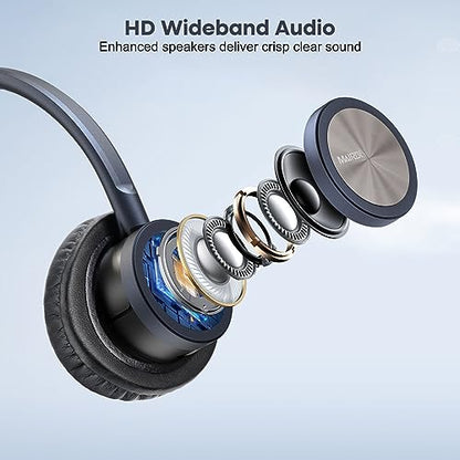 MAIRDI Telephone Headset with RJ9 Jack & 3.5mm Connectors for Call Center Office Deskphone Cell Phone PC Laptop, Landline Phone Headset with Microphone Noise Canceling for Polycom Avaya Nortel
