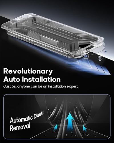 360° Privacy Screen Protector for iPhone 14/13 Pro/13,Full Coverage 9H+ Hardness Tempered Glass Easy Installation Anti Spy Private Bubble-Free
