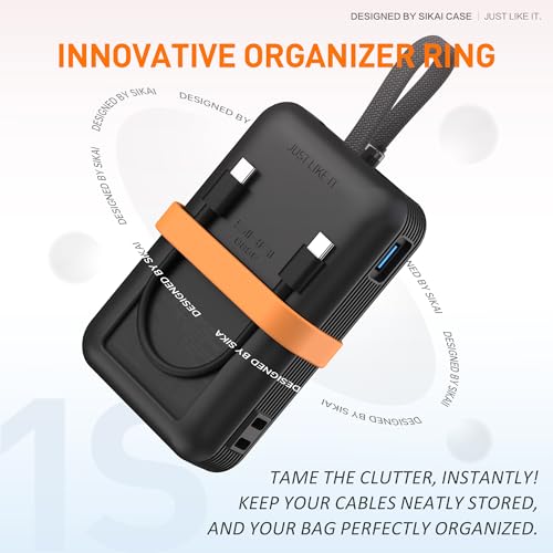 Silicone Case for Anker Zolo Power Bank (10,000mAh 30W) A1680/A1688 Protective Cover with Lanyard Slot, Drop-Proof Dust-Proof Precise Cutouts for Daily Use & Travel (Black) - color: Black