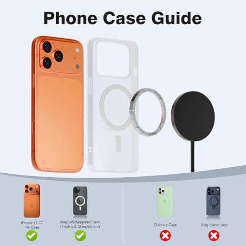 3 Pack Magnetic Wireless Charging Pad Fast Wireless Charger for Apple - color: Black*3