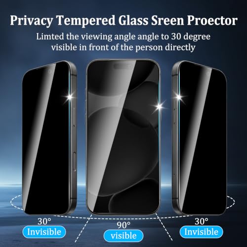 Privacy Screen Protector for iPhone 18 Pro Max - size: iPhone 18 Pro max 2+2PCS
