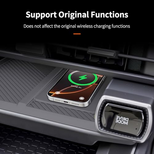 Silicone Centre Control Wireless Charging Mat Compatible with Toyota RAV4 XLE Premium/XSE/Limited/Woodland 2026+, Non-Slip Silicone Wireless Charging Protector Pad for RAV4 2026 Interior Accessories