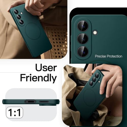 JETech Magnetic Slim Case for Samsung Galaxy S26 Plus, Midnight Green - color: Midnight Green, size: Galaxy S26 Plus