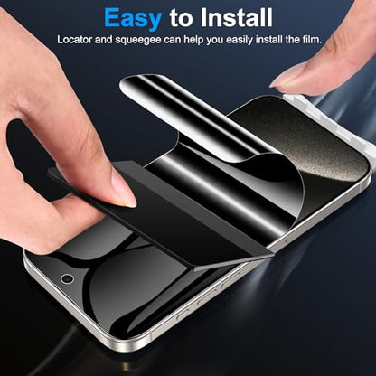LYWHL 2 Pack for iPhone 15 Pro Max Privacy Screen Protector [Like Original Touch Sensitivity], Anti-Spy Private iPhone 15 Pro Max Film [Non-Glass], Case Friendly, Scratch-Resistant, Self-Healing - size: 6.7 inch - iPhone 15 Pro Max