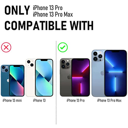 Suoman 3-Pack for iPhone 13 Pro 6.1 inch / 13 Pro Max 6.7 inch Camera Lens Protector, 9H Hardness Tempered Glass Film, [Glitter diamonds] Individual Metal Protective Cover- Pink - color: Pink