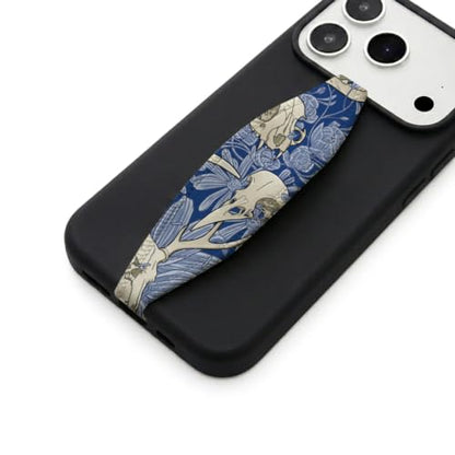 Switchbands Phone Grip Strap – Ultra Thin Anti-Drop Grip, Reversible Soft Elastic Hand Strap for Back of Phone, Arthritis Friendly, Slim Universal Fit for All – Ranch Bones Skeleton - color: Ranch Bones