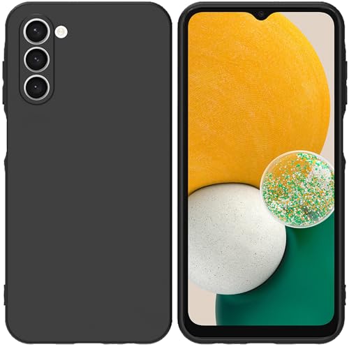 TENOC Phone Case for Samsung Galaxy A13 5G, Black Case Anti-Fingerprint Protective Bumper Matte Cover - color: Black Matte, size: A13