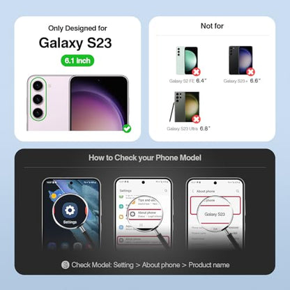 Compatible with Samsung Galaxy S23 5G Case Wallet with Card Holder Women Men,RFID Blocking PU Leather Phone Case Flip Shockproof Protector Cover Credit Card Slot Kickstand,Pink - color: Pink, size: Samsung Galaxy S23