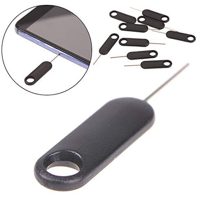 10 Pack SIM Card Pins with Keychain Hole - Universal Sim Card Tray Removal Tool