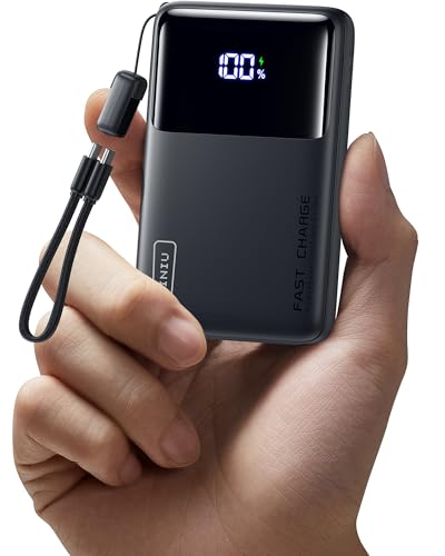 INIU Power Bank, Compact 10000mAh 45W PD Fast Charging Portable Charger - color: Black
