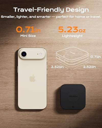 KU XIU Qi2.2 25W Magnetic Wireless Charger, Foldable 3 in 1 Travel Charging Station for iPhone 17/16/15/14/13/12, 5W for Apple Watch & AirPods, Aluminum Alloy Design, 45W GaN Adapter Included, Black - color: Black