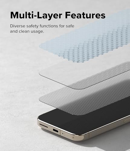 Ringke for Google Pixel 10/10 Pro Screen Protector [Easy Slide, 2 Pack] | Easy Installation with Alignment Tool, Case Friendly Premium 9H Hardness Tempered Glass - size: Pixel 10 / 10 Pro