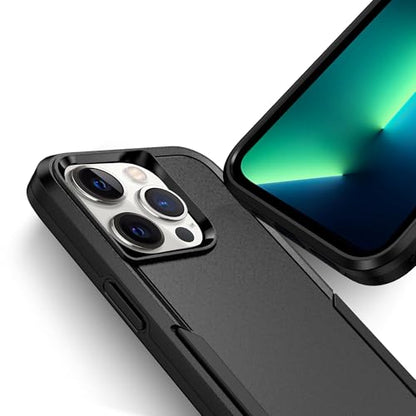 Designed for iPhone 13 Pro Case, Heavy Duty Protection Shockproof Dropproof Dustproof Anti-Scratch Phone Case Cover Protective Case, Black - size: for iPhone 13 Pro