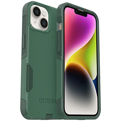 OtterBox iPhone 14 & iPhone 13 Commuter Series Case - TREES COMPANY (Green), slim & tough, pocket-friendly, with port protection - color: Green