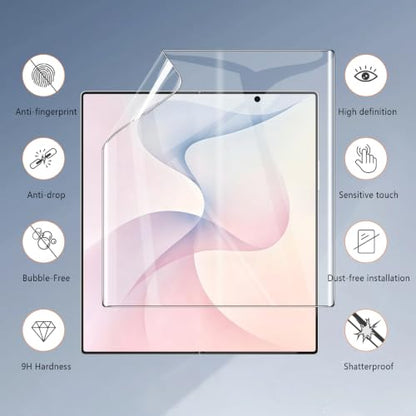 3-Pack Screen Protector for Samsung Galaxy Z Fold 8 Ultra Flexible TPU Film, HD Clear Bubble-Free Self-Healing, Support Fingerprint Unlock Protective Cover Film for Galaxy Z Fold8 Ultra - size: Samsung Galaxy Z Fold 8 Ultra