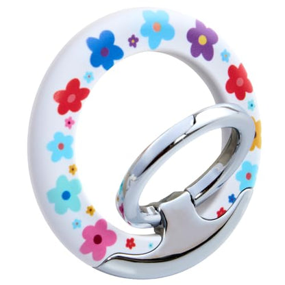 Magnetic Phone Ring for MagSafe Grip, Super Magnet Twinkle Design Ring Holder Stand, MagSafe Accessory for iPhone 17/16/15/14/13 Pro Max Plus，Rainbow Garland - color: Rainbow Garland