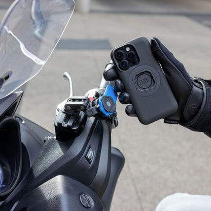Quad Lock Brake Reservoir Motorcycle Phone Mount with Vibration Dampener and MAG Phone Case for iPhone 16 Pro - size: iPhone 16 Pro