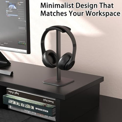 Headphone Stand for Desk - Headset Stand Headphone Holder (Black_2 Pack) - color: Black_2 Pack