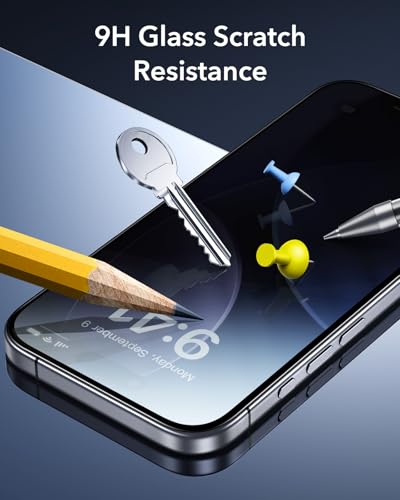 ESR 3 Pack for iPhone 16 Pro Max Privacy Screen Protector, Align Frame